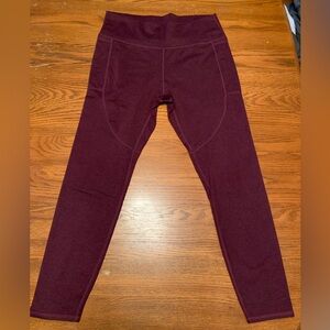 Burgundy Vuori Leggings